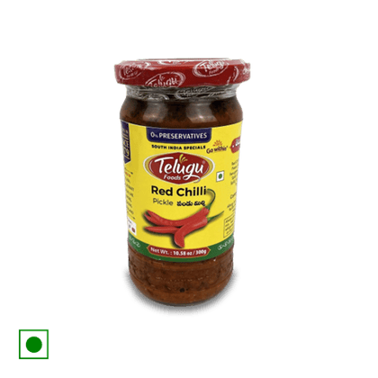 Telugu Foods Red Chilli Pickle., 50 gm Jar