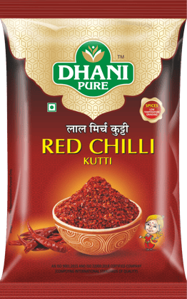 DHANI PURE RED CHILLI / LAL MIRCH KUTTI, 100g (PREMIUM QUALITY)