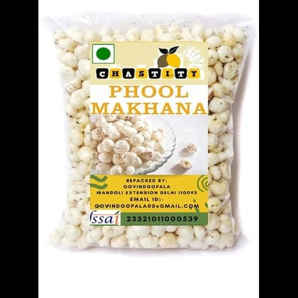 Chastity Regular Lotus Seed Pop/Gorgon Nut Puffed Kernels (Phool Makhana) Lotus -1000gram 1000 gm