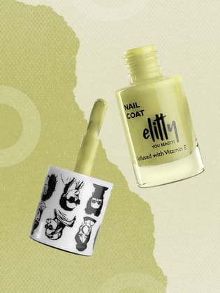 Elitty Mad Over Nails, 12 Toxin Free, Infused with Witch Hazel, Glossy- Lime Sorbet (Green), 6ml