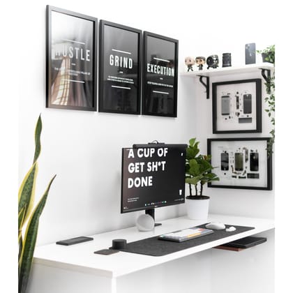 Hustle Grind Execution Poster Set of 3-A3 ( 12 X 18 inches ) / MATTE POSTER ( Set of 3 )