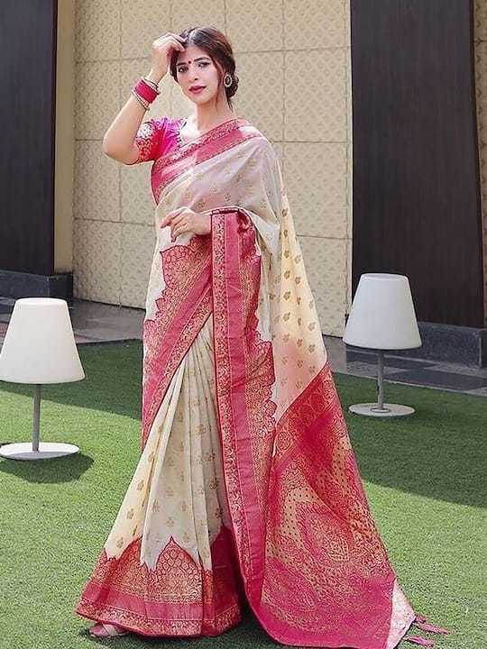 Woven Design Zari Banarasi Saree