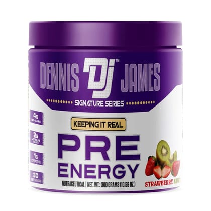 Dennis James Signature Series Pre Energy (Pre Workout)-30 Servings / Strawberry Kiwi