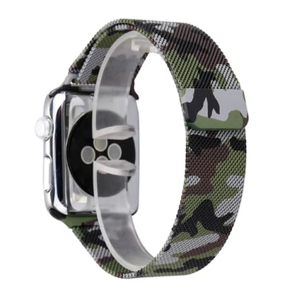 Camouflage Milanese Loop Apple Watch Strap/Band for Apple Watch Series 6, 5, 4, 3, 2 & 1 (44mm/42mm). ** Apple Watch Not Included-44mm/42mm / Black