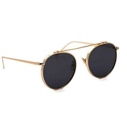 Dervin Allu Arjun Inspired Round Unisex Sunglasses (Black)