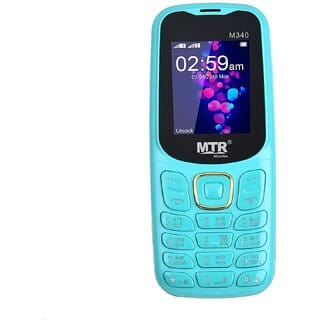 MTR M340 (Dual Sim, 1.77 Inch Display 1100 mAh Battery, Light Green)