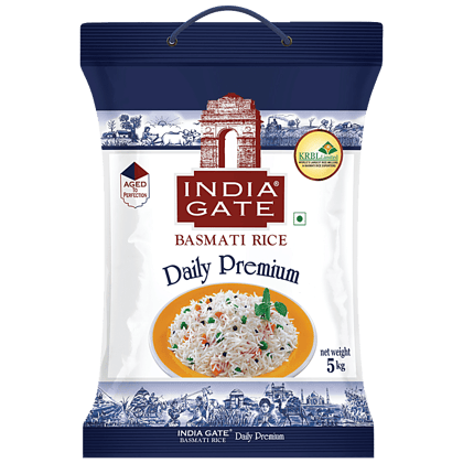 India Gate Basmati Rice Daily Premium, 5 kg