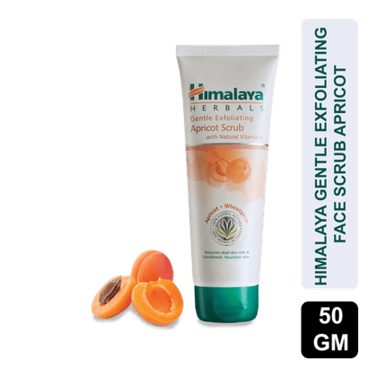 Himalaya Gentle Exfoliating Apricot Scrub, 50 gm Tube