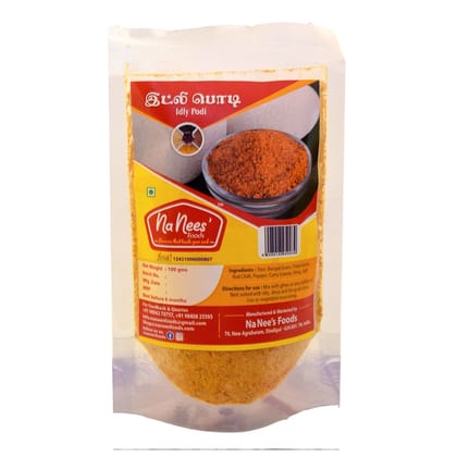 Idly Chili Powder | Idly Dosa Chutney Powder | Idly Milagai Podi | 100 g Pack  by NaNee's Foods