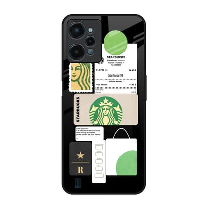 Coffee Latte Glass Case for Realme C31
