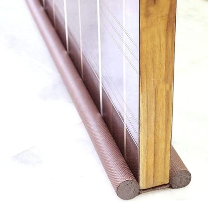 MK PVC Door Bottom Sealing Strip Guard for Home (Size-36 inch, Brown) (Pack of 1)
