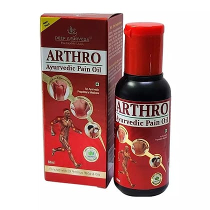Arthro Ayurvedic Pain Oil - Relieves Joint Pain, Muscle Stiffness & Inflammation