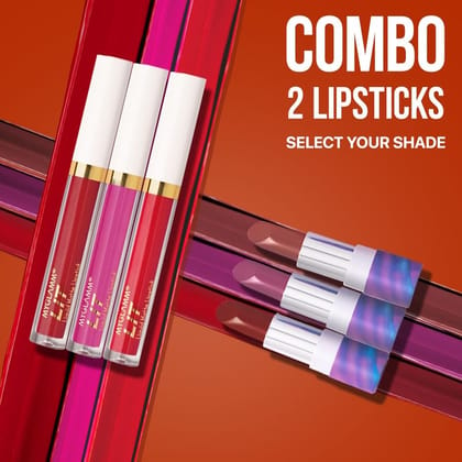 2 POSE HD Lipstick + LIT Liquid Matte Lipstick Exclusive Combo