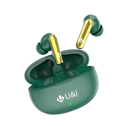 U&i Vibes Series 50 Hours Music Time | Quad Mic ENC & 40ms Low Latency-Green