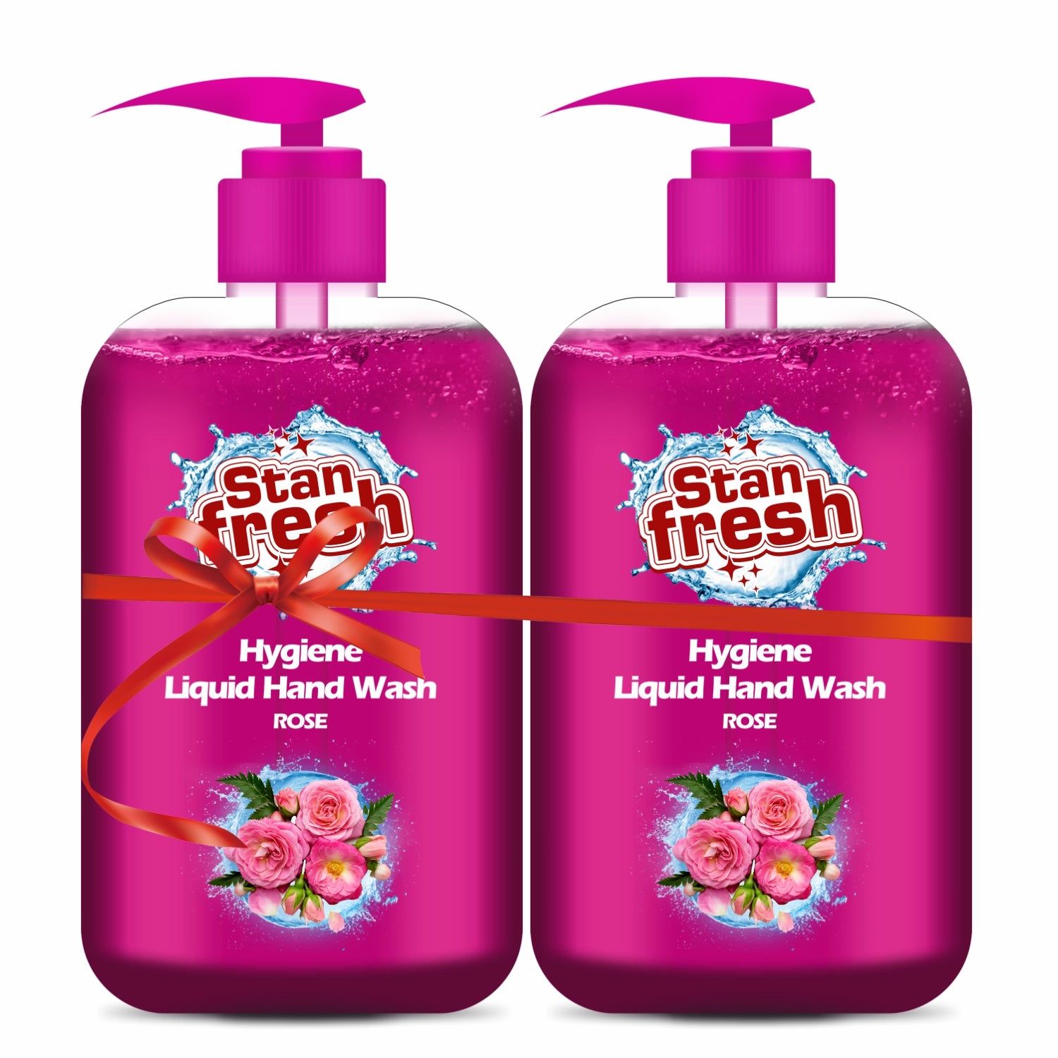 Stanfresh Hygiene Liquid Hand Wash Rose 500ml(Pack Of 2)