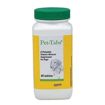 Pet Tabs For Dogs Vitamin Mineral Tablets -Pack of 60