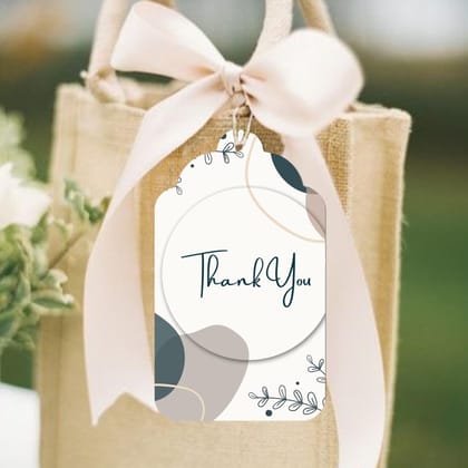 Personalised Thank You Cards - Tranquil Foliage - Set of 15-Thank You for celebrating our special day