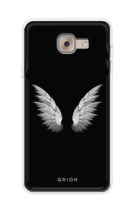 White Angel Wings Soft Cover for Samsung ON Max