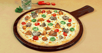 Spicy Fiery Chicken Pizza [7" Regular] __ Thin Crust