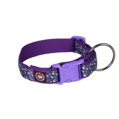 Polyester Designer Clip Collars-Extra Small / Purple