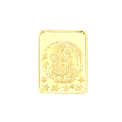 Sri Jagdamba Pearls 5 Grams 24Kt (999) Radha Krishna Gold Coin  by SRI JAGDAMBA PEARLS