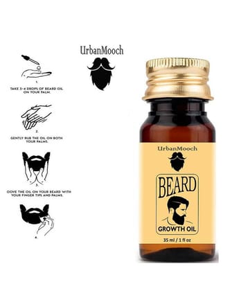 Urbanmooch Natural Beard Growth Oil Infused With Olive35mL