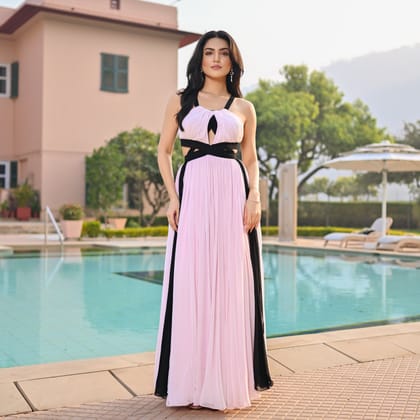 Blackberry Blush Long Dress-XS