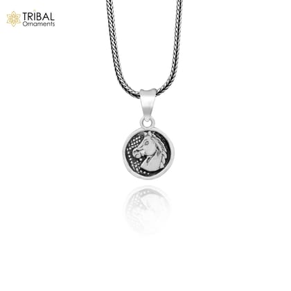 925 sterling silver Handmade unicorn horse design  pendant, amazing vintage design gifting pendant customized jewelry ssp268-Only Pendant