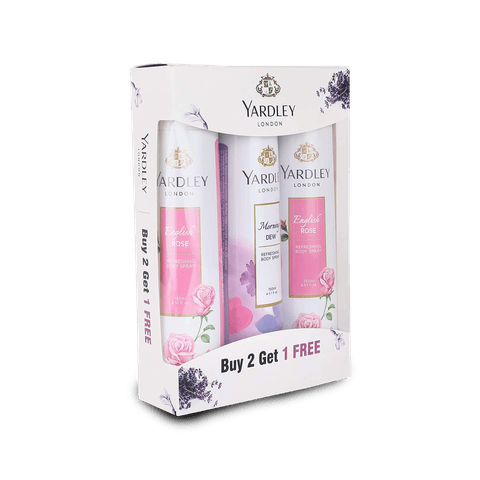 Yardley London Refreshing Body Spray For Women - Morning Dew, 150 ml Bottle