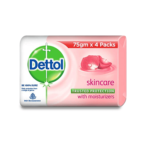 Dettol Skincare Soap 4x75 gm Multi Pack, 300 gm Pack
