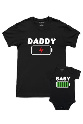Battery-Half Romper / XL / Black