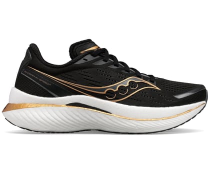 Saucony Mens Running Shoes - Endorphin Speed 3-Black/Goldstruck / 9