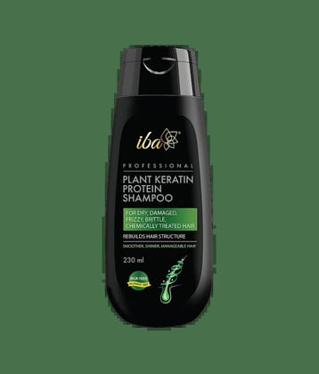 Iba Professional Plant Keratin Protein Shampoo, 230ml , For Dry Frizzy Damaged Hair, (Pack of 1)