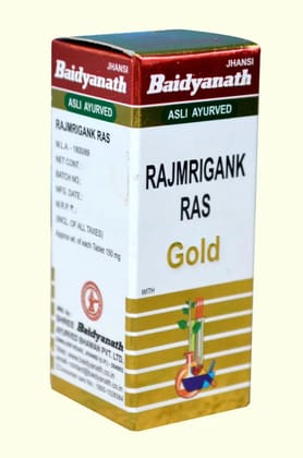 Baidyanath (Jhansi) Rajmrigank Ras with Gold Tablet-10 Tabs