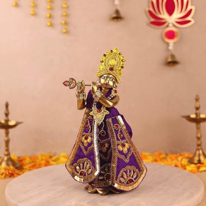 Divya Raas Purple Dhoti Patka-With Shringar / 2 inch
