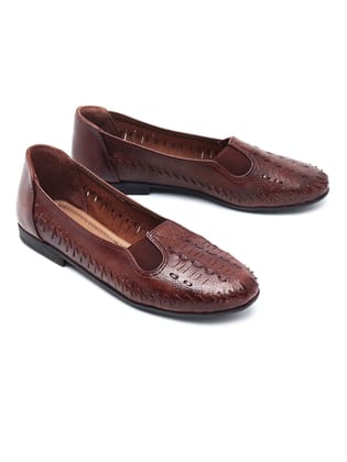 Delco Casual Belly Shoes-41 / Rust