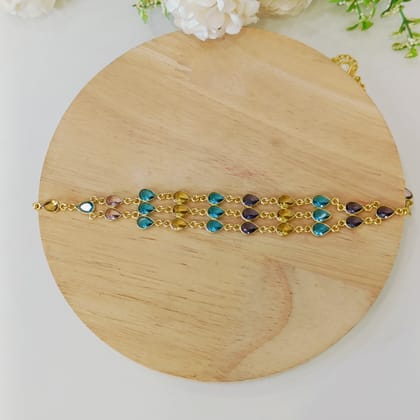 Layla stone choker-Purple