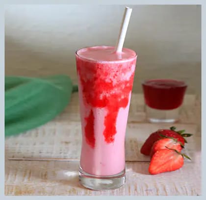 Strawberry Thikshakes __ Strawberry Thick Shake (300 Ml)