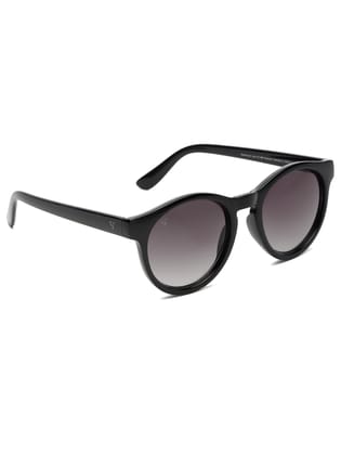 SUNNIES Polycarbonate Sunglass UV 400 Green Lens Men & Women Round Sunglasses - SUNNIES-016-C2