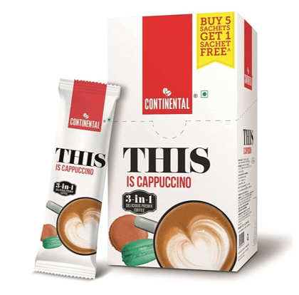 Continental THIS Cappuccino 3 in 1 Premix Instant Coffee (22g*6 Sachets)