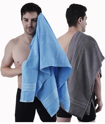 Dollar Cotton Striped 500 -GSM Bath Towel ( Pack of 2 ) - Multicolor - Multicolor