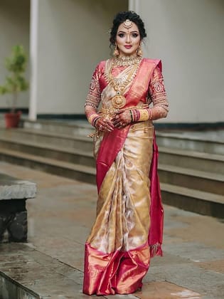 Woven Design Zari Silk Blend Banarasi Saree