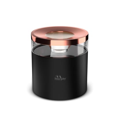 Murphy 12W Crystal Black Rose Gold Cylindrical COB Surface Light-Warm White / Pack of 1