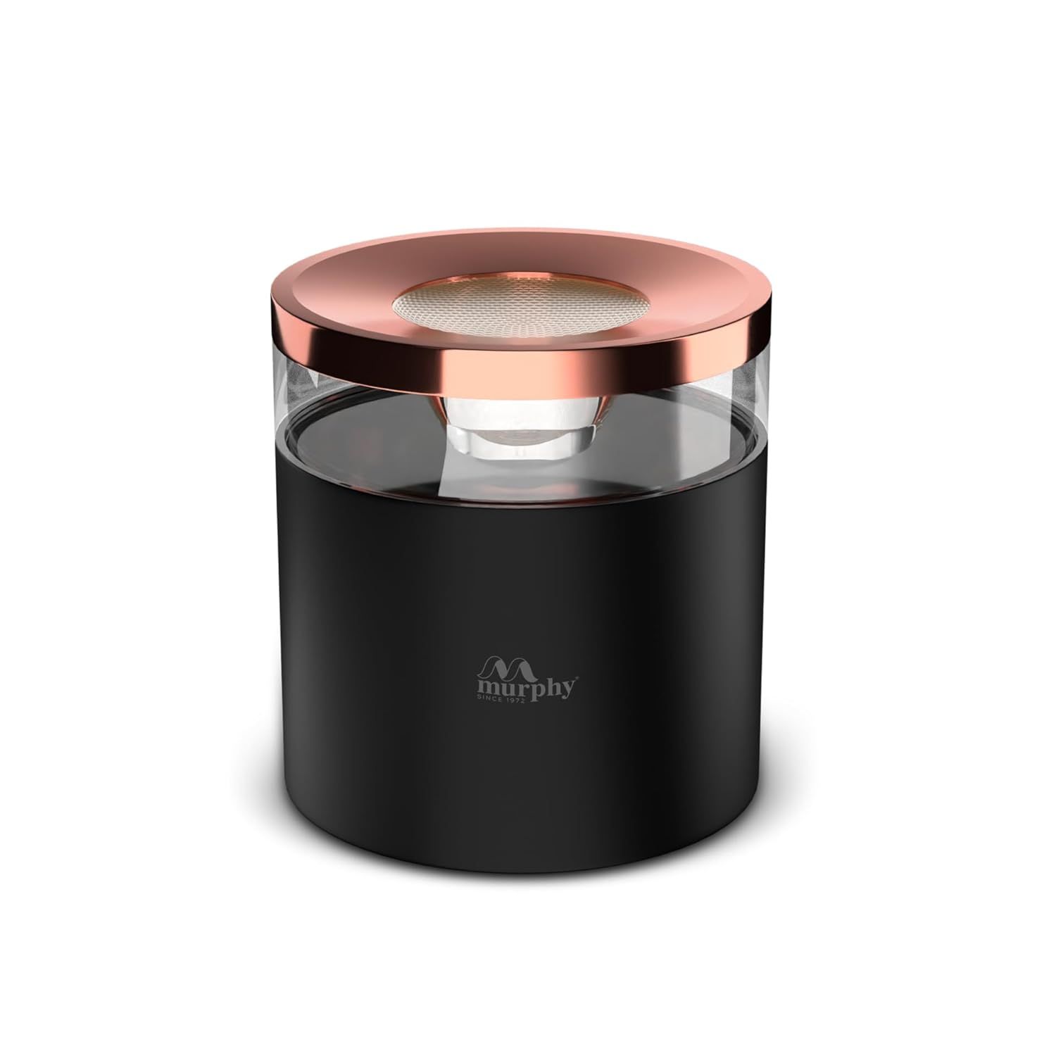 Murphy 12W Crystal Black Rose Gold Cylindrical COB Surface Light-Warm White / Pack of 1