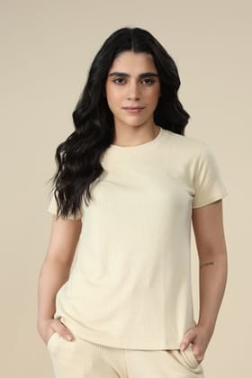 Tencel Ribbed Tee-XS