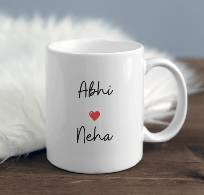 Personalized Couples Names Mug