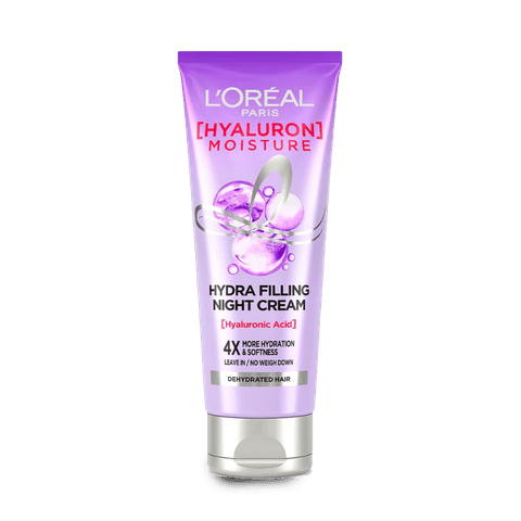 L'Oreal Paris Hyaluron Moisture 72H Hydra Filling Night Cream, 180 ml Tube