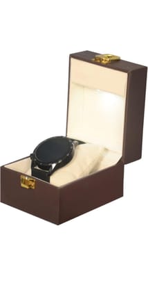 GUDIYA JEWELLERY BOX Watch Display Box Organiser Leatherette Watchbox Unisex Gift Box With Glass Top Watch Box