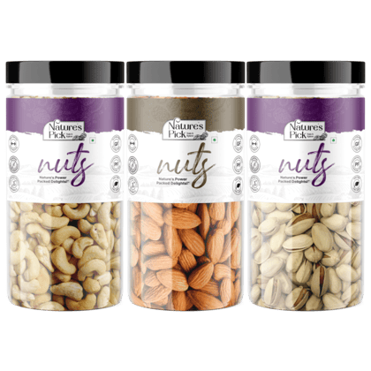 Nature’s Pick 3 In 1 Nuts Combo 750 Gms