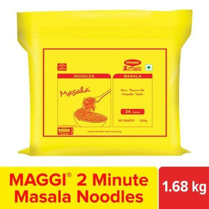 Maggi 2, Minute Noodles Masala, Made With Quality Spices, Goodness Of Iron, 70 G (Pack Of 24)